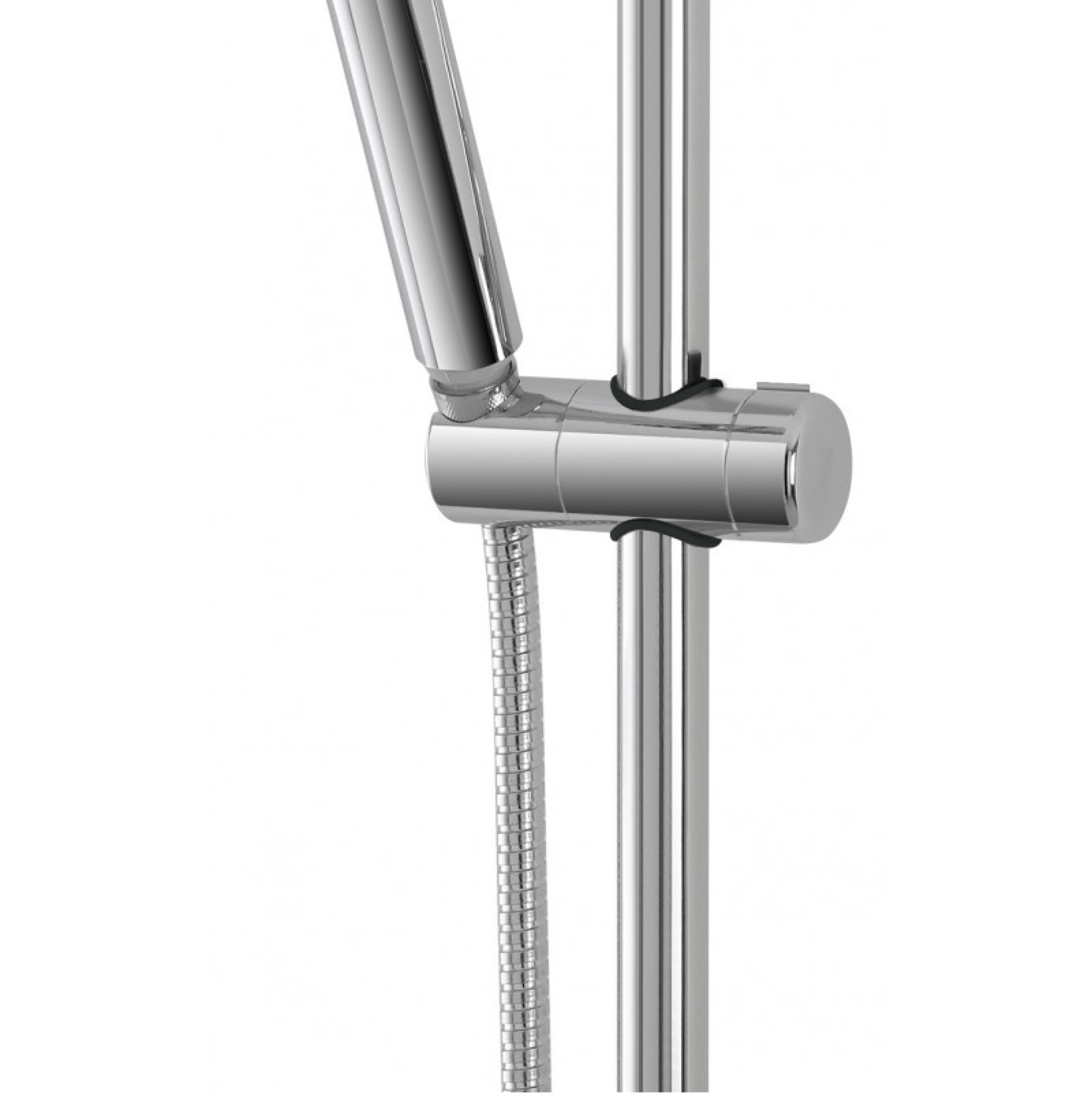 Supporto Portadoccetta Universale Per Asta Saliscendi Feridras "Hidra" Cromo Lucido