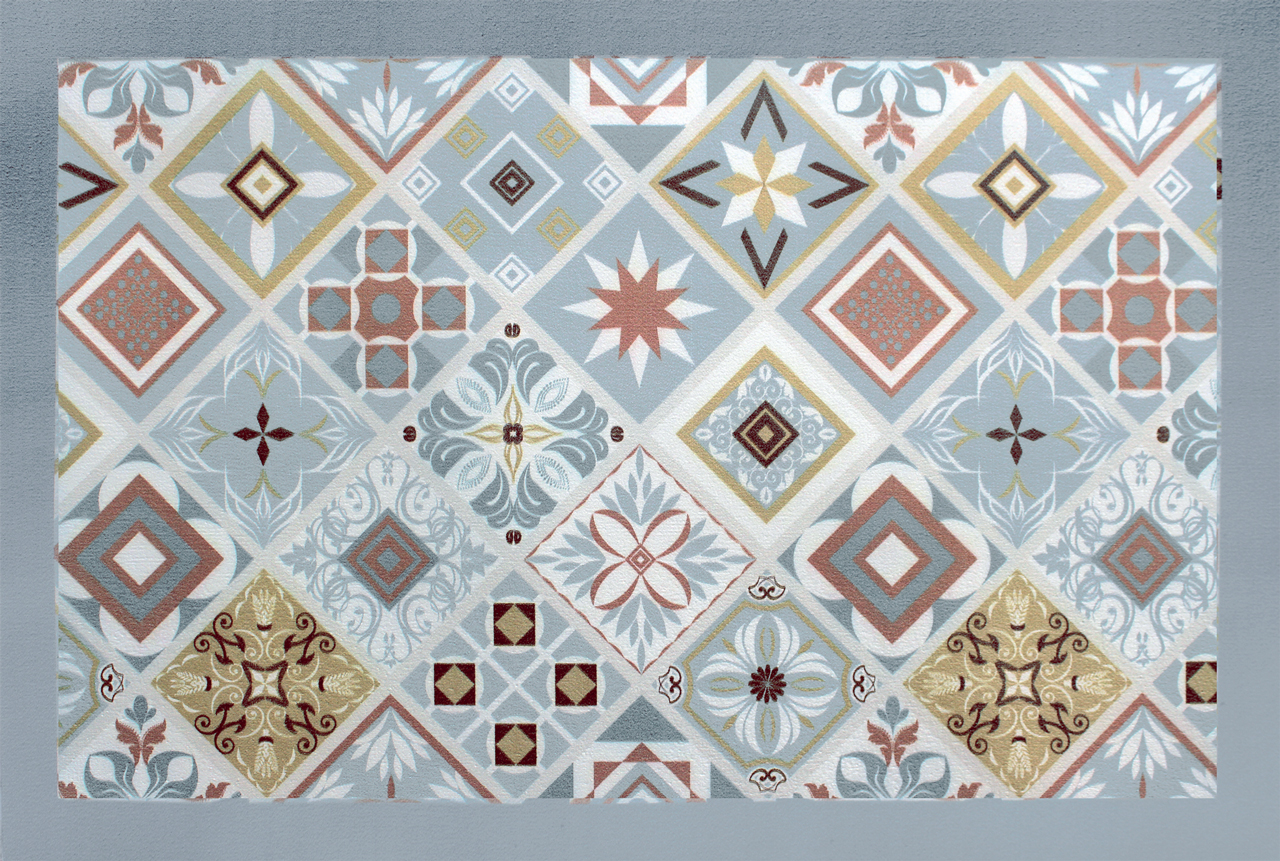 Tappeto in Vinile 54 x 80 cm Maioliche