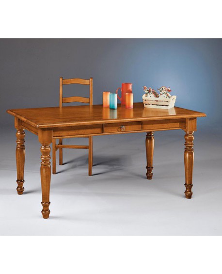 TAVOLO FISSO CM 160 LEGNO MASSELLO VARI COLORI