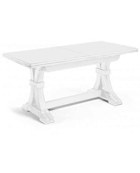 TAVOLO FRATTINO ALLUNGABILE 180X85 IN LEGNO COL BIANCO OPACO
