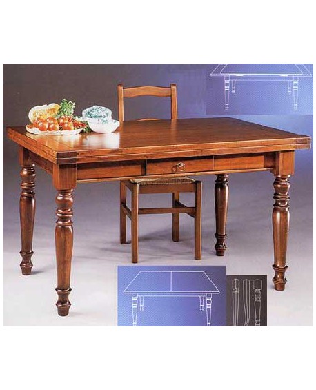 TAVOLO legno massello allungabile - VARI COLORI