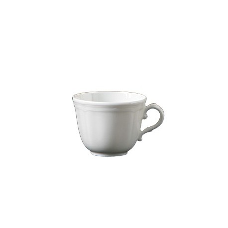 Tazza caffe' con piatto Ginori 1735 Antico doccia bianco