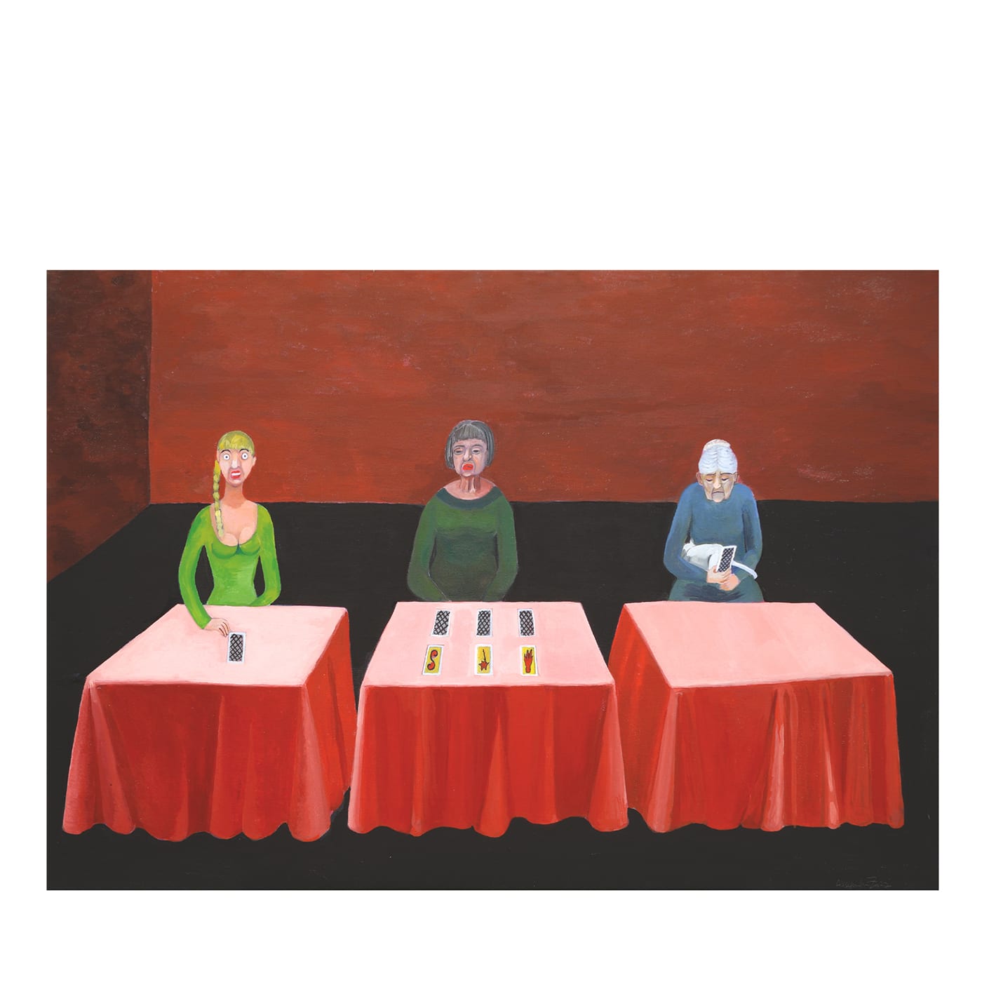 Le Parche - Pittura a tempera su carta