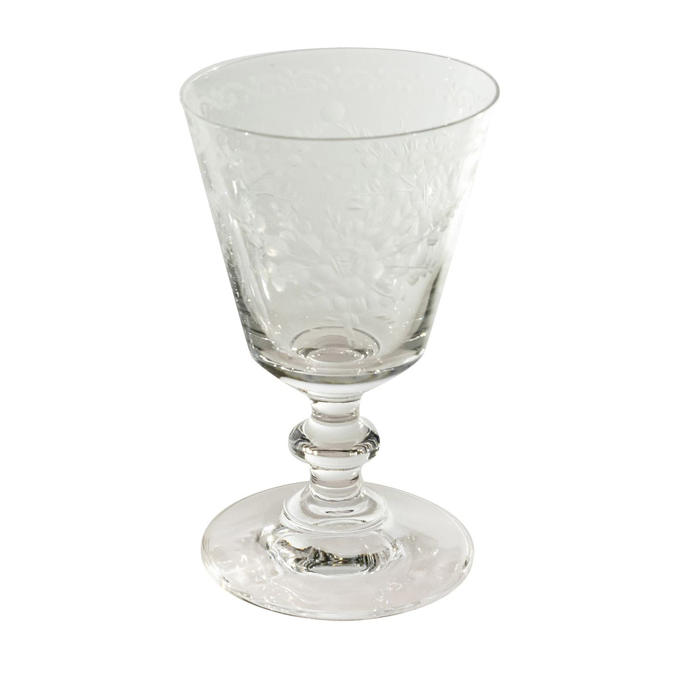 Set di 6 bicchieri da vino trasparenti incisi Vienna