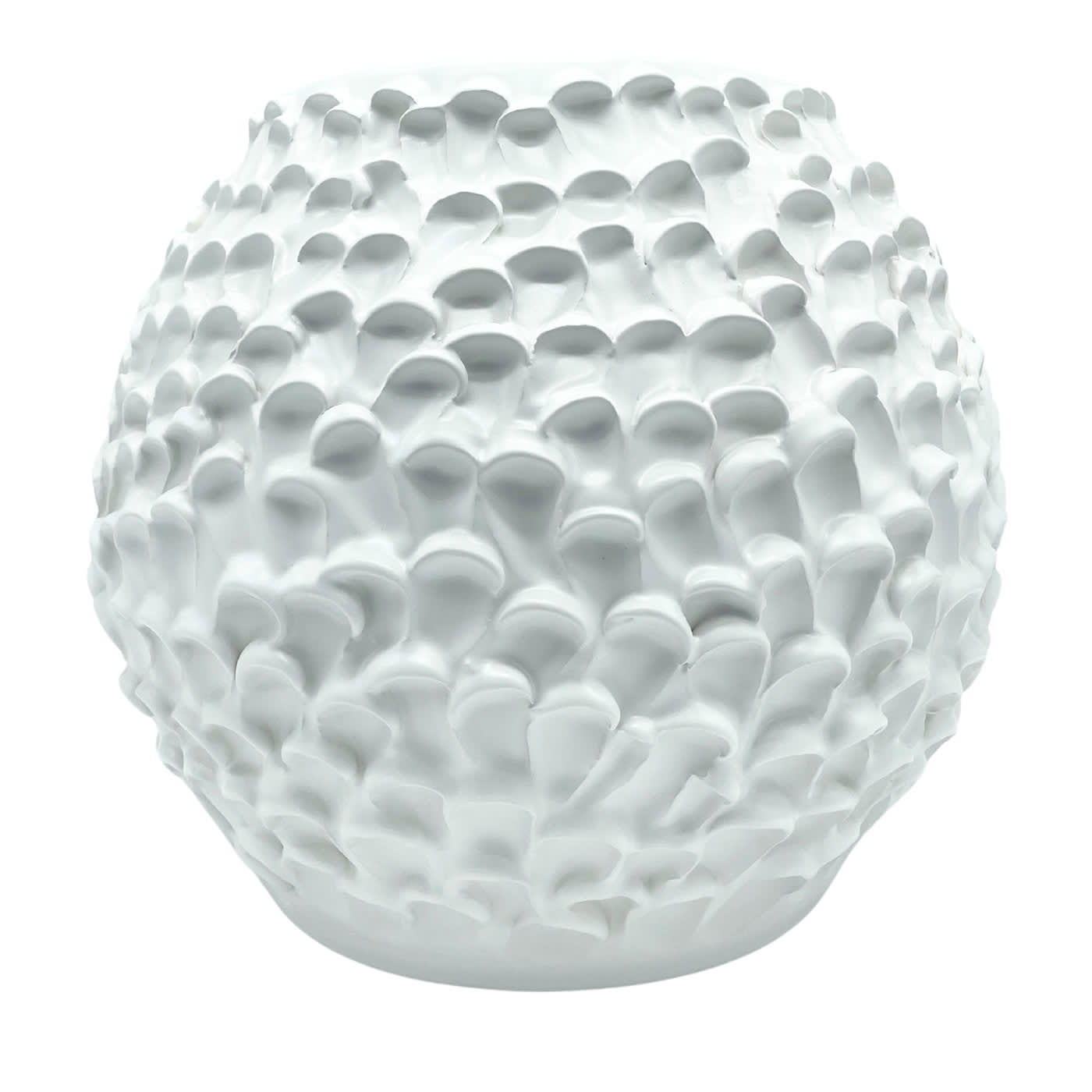 Vaso in Ceramica Olive Serie Onda Avorio