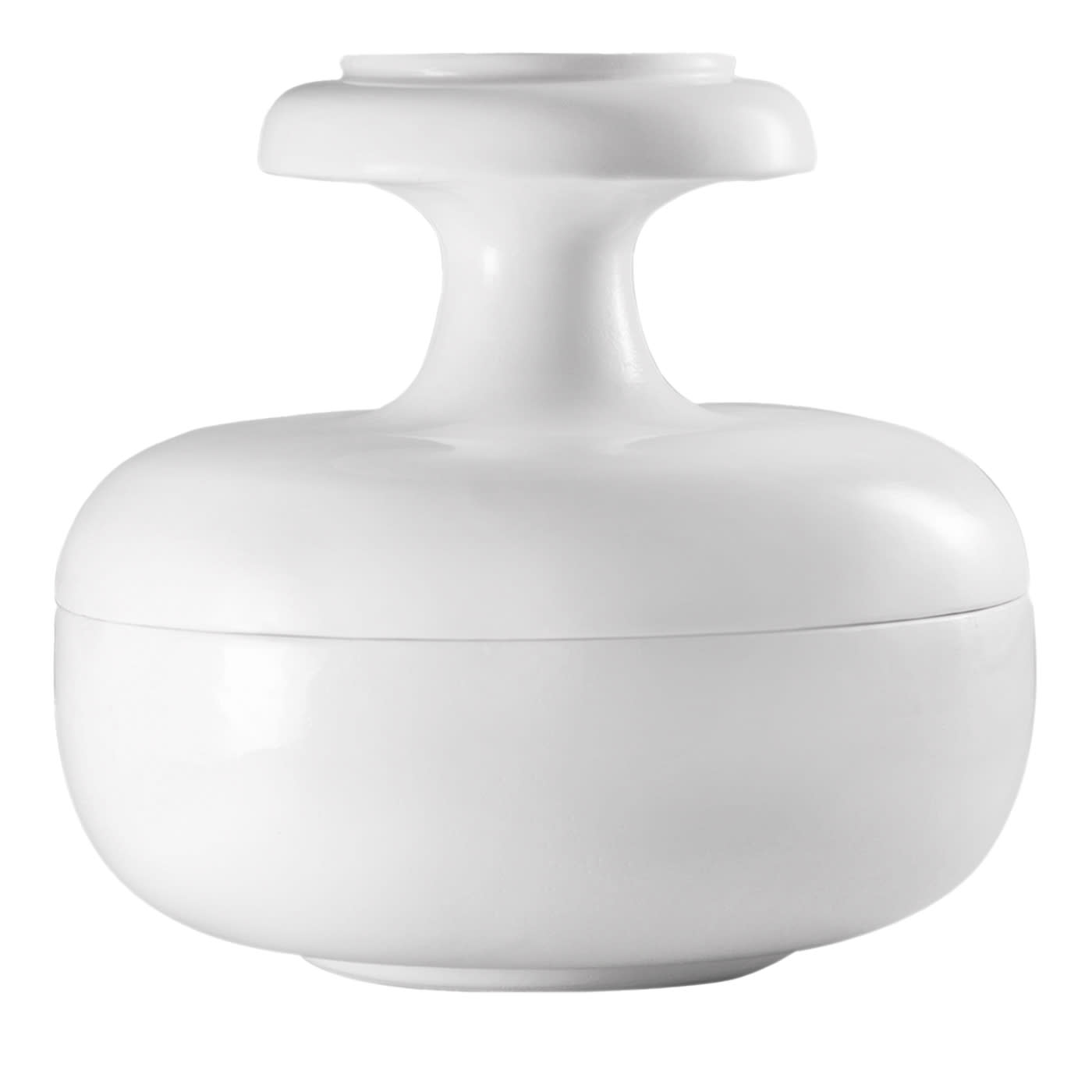 Contenitore e piatto da portata Pyxis bianco