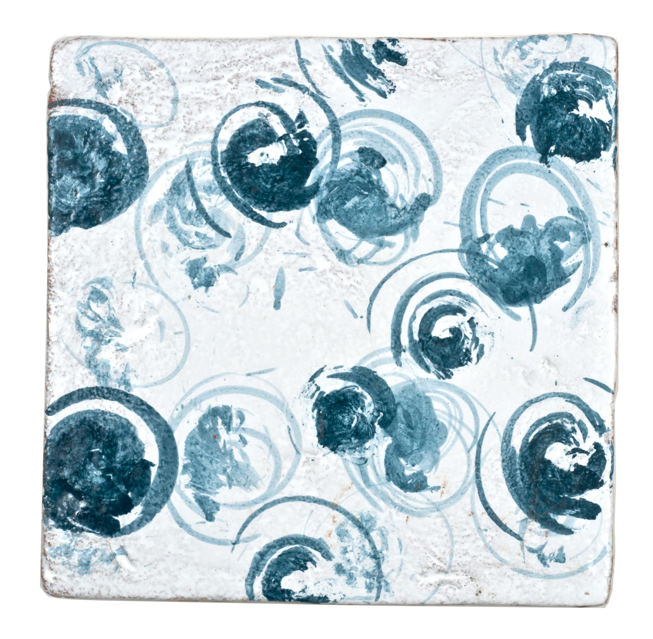 Vortice Set di 25 piastrelle quadrate verdi