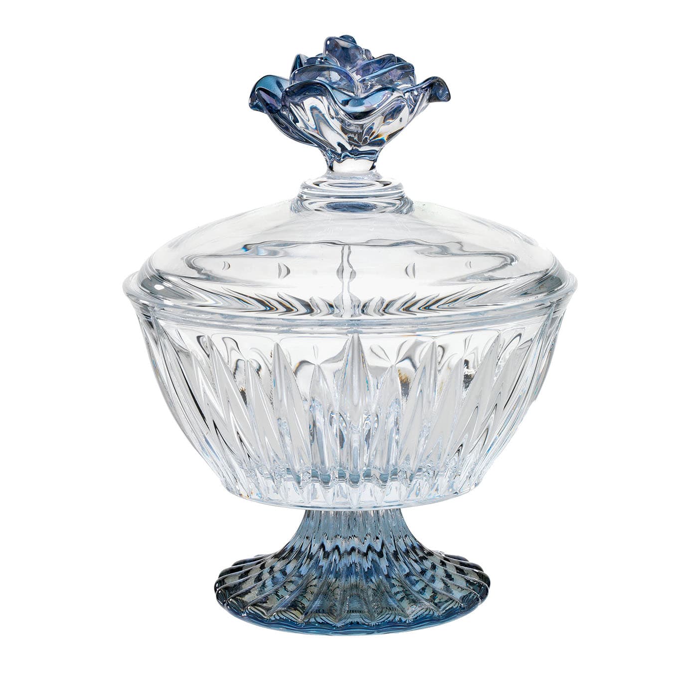 Scatola con piedini Milano bicolore e pomello a forma di fiore #1