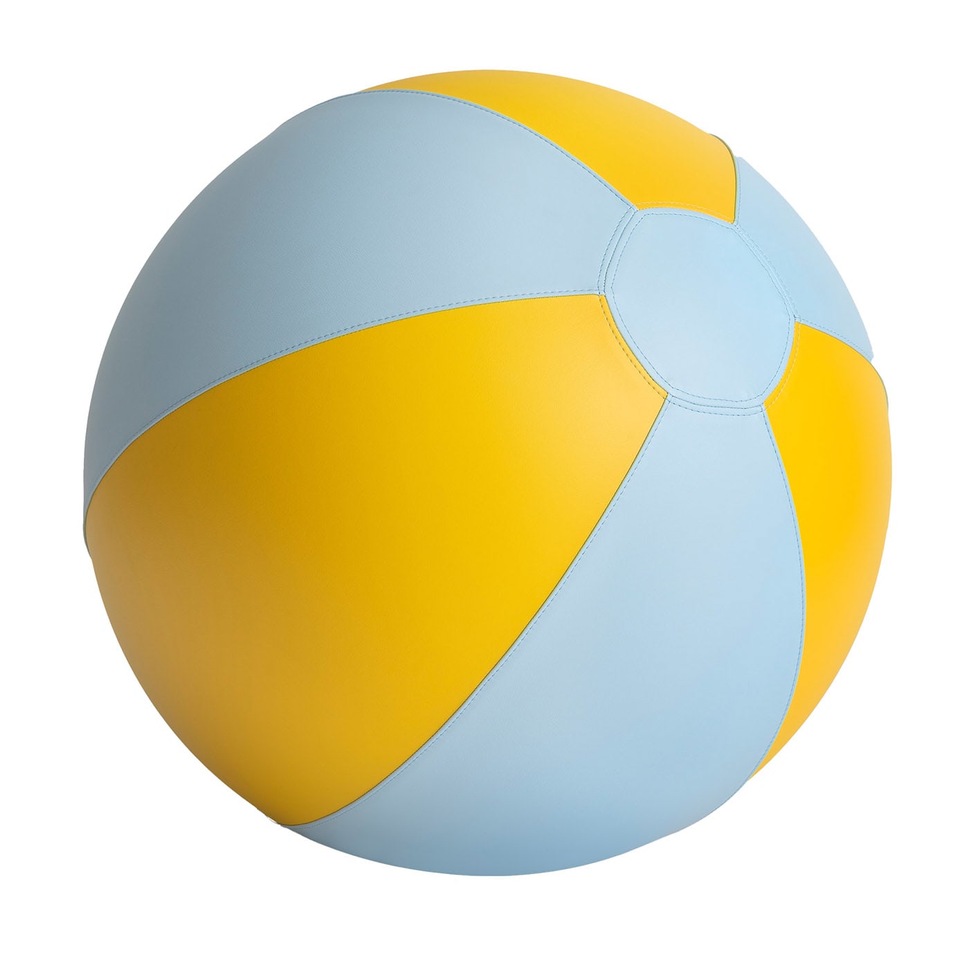 Pouf Bagni Misteriosi giallo e azzurro