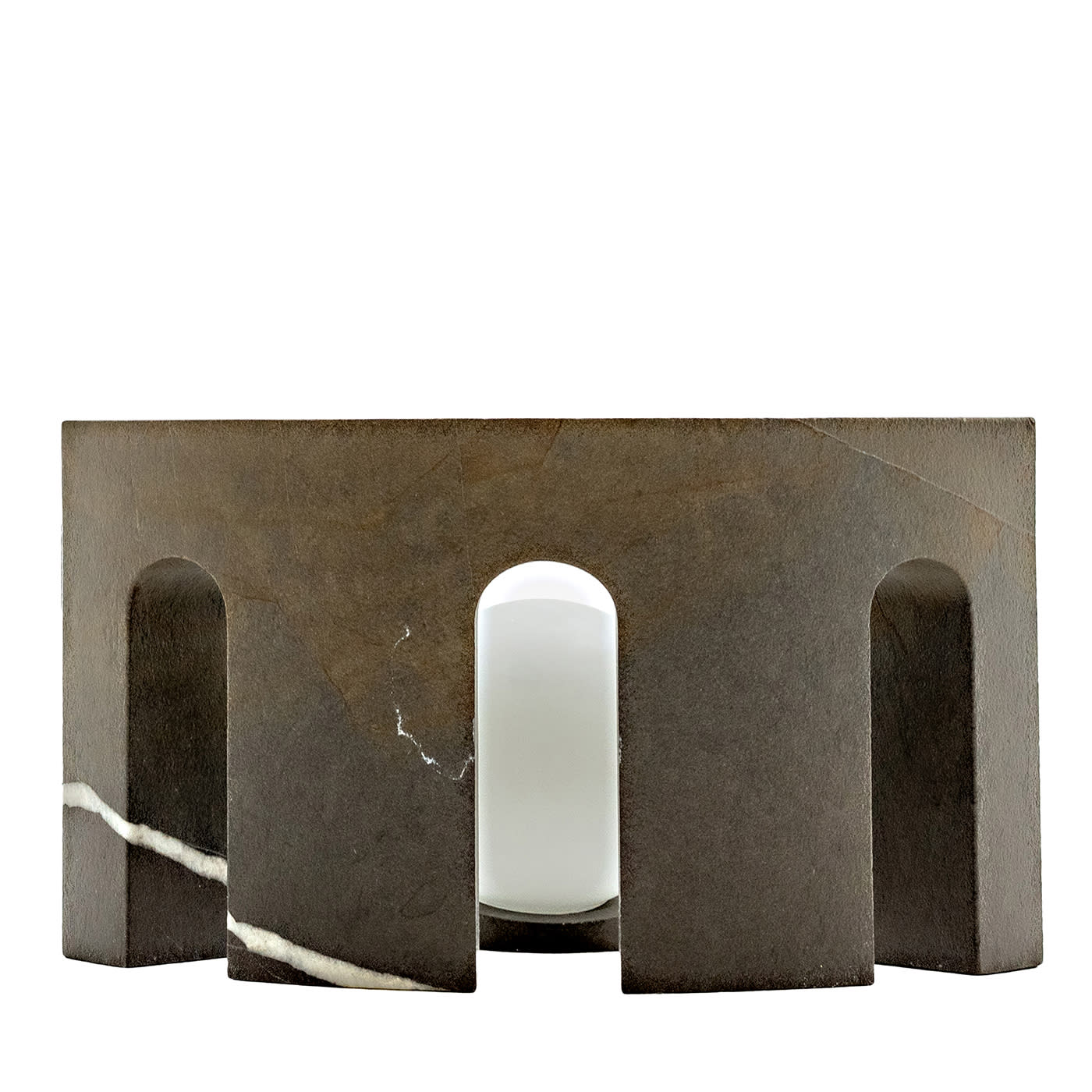 Lampada da tavolo in marmo Gladio Pierre Grise