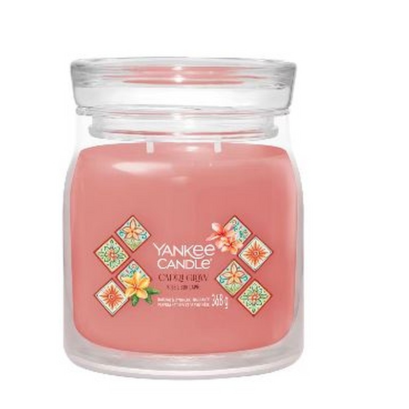 YANKEE CANDLE CANDELA IN GIARA MEDIA SIGNATURE CAPRI GLOW