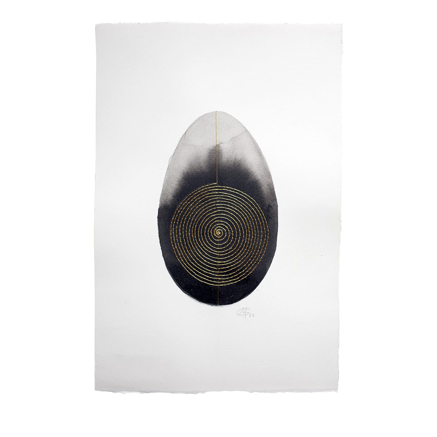 Uovo N.1 Pittura su carta