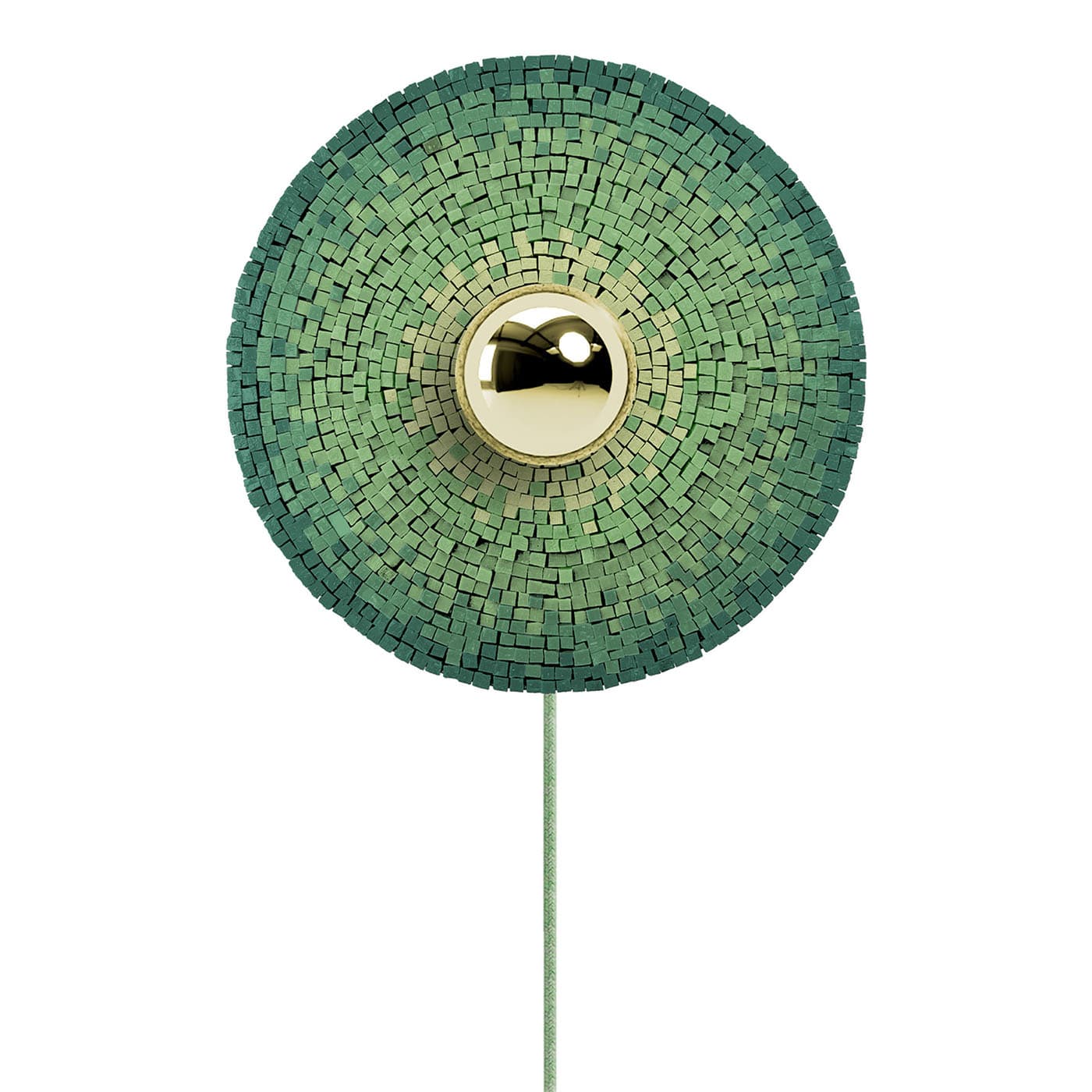 Ocio Plugged Lampada da parete a mosaico verde