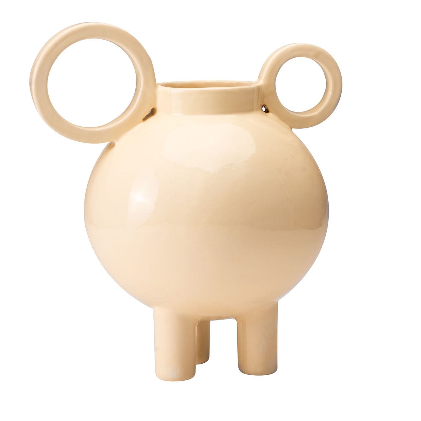 Tesi Navona Anfora piccola in ceramica bianca