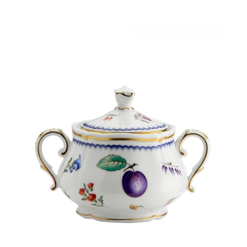 Zuccheriera con coperchio Ginori 1735 Italian Fruit