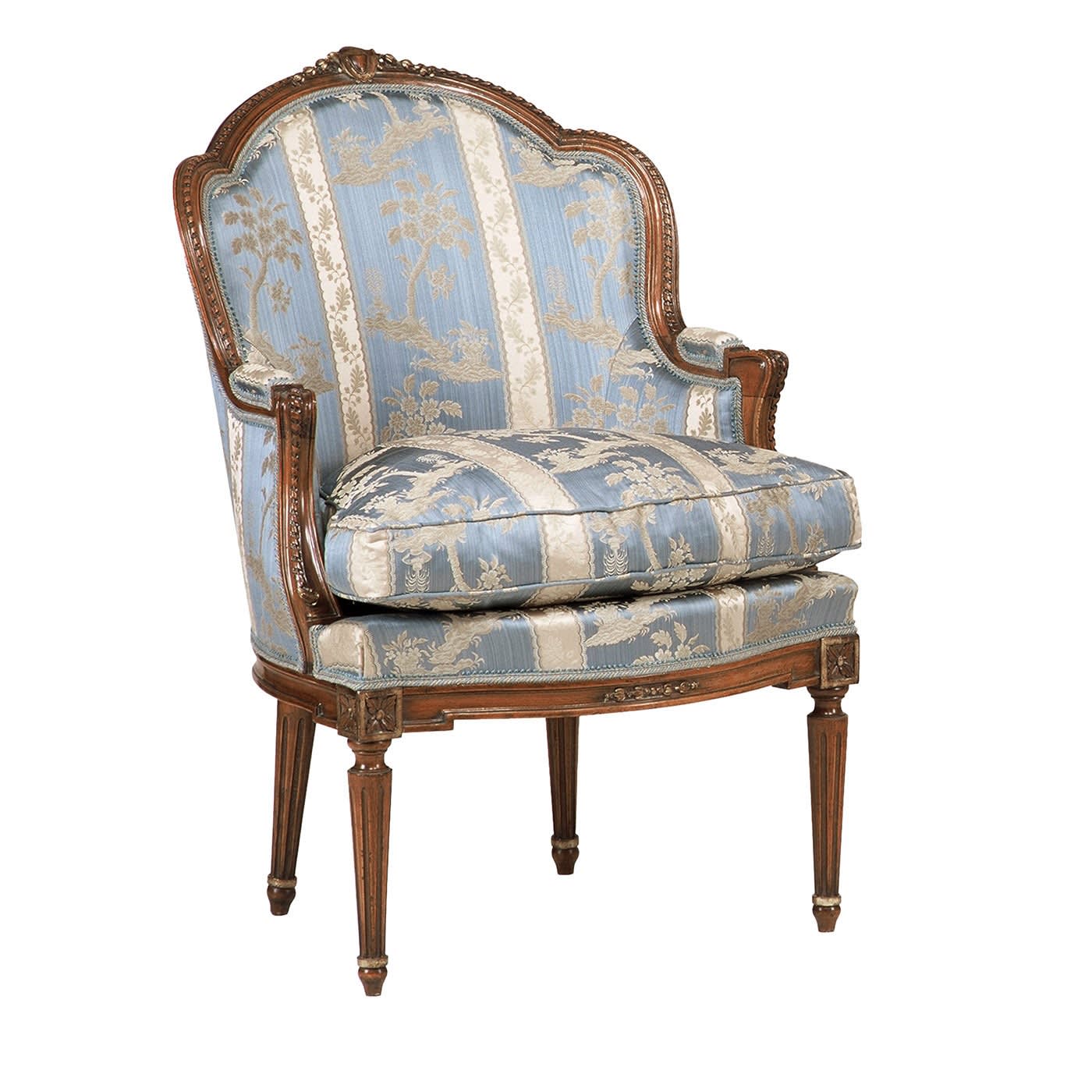 Poltrona Azure Bergère in stile Luigi XVI